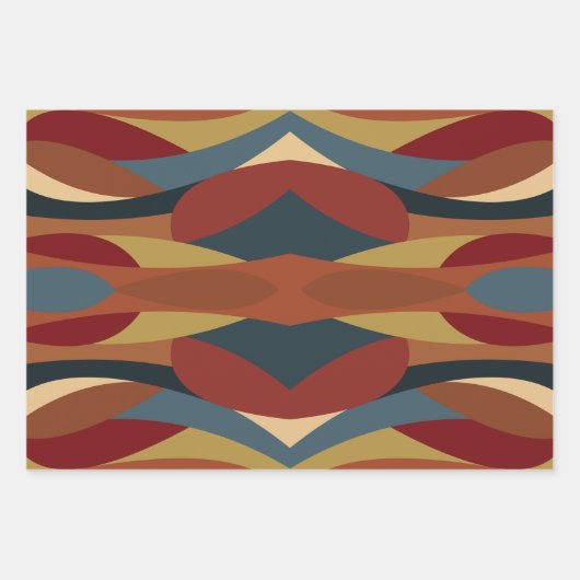 Geometrische ondoorzichtige Glas in lood stijl Abs Inpakpapier Vel (Voorkant 2)