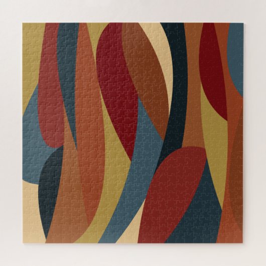 Geometrische ondoorzichtige Glas in lood stijl Abs Legpuzzel (Horizontaal)