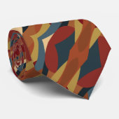 Geometrische ondoorzichtige Glas in lood stijl Abs Stropdas (Opgerold)