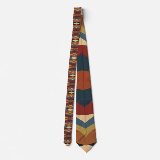 Geometrische ondoorzichtige Glas in lood stijl Abs Stropdas (Achterkant)