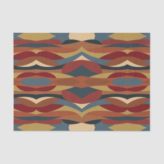 Geometrische ondoorzichtige Glas in lood stijl Abs Tissuepapier (Voorkant)