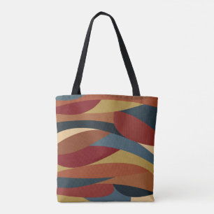 Geometrische ondoorzichtige Glas in lood stijl Abs Tote Bag