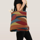 Geometrische ondoorzichtige Glas in lood stijl Abs Tote Bag (Dichtbij)