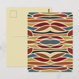 Geometrische ondoorzichtige glas-in-loodstijl ontw briefkaart