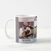 Geometrische ontwerp-Vaderdag Foto-Mok Koffiemok (Links)