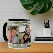 Geometrische ontwerpfotocollage Mok