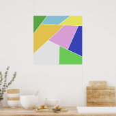 geometrische ontwerpkunst poster (Keuken)
