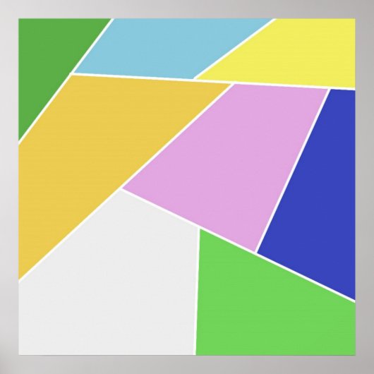 geometrische ontwerpkunst poster (Voorkant)