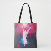 Geometrische ontwerpopdrachtspeler Engel Tote Bag (Voorkant)