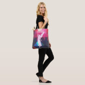 Geometrische ontwerpopdrachtspeler Engel Tote Bag (Op model)