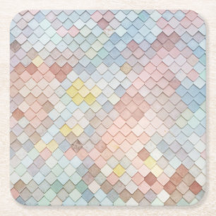 Geometrische ontwerpvormen van staafpatronen kartonnen onderzetters