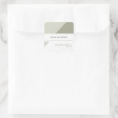 Geometrische ontwerpweddenschap vierkante sticker (Tas)