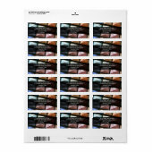 Geometrische oogschaduw make-up etiket (Full Sheet)