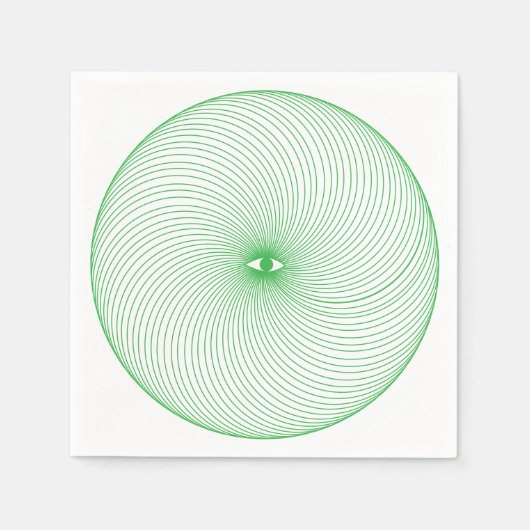 Geometrische oogservetten servet (Voorkant)