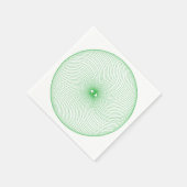 Geometrische oogservetten servet (Hoek)