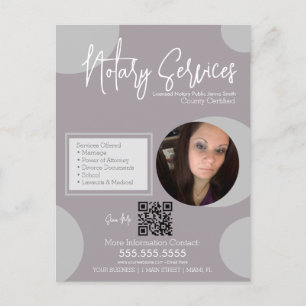 Geometrische Openbare Notaris Service Script QR Co Briefkaart