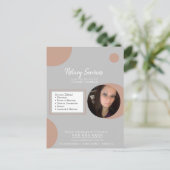 Geometrische openbare telefoondienst Fotobrochure Briefkaart (Staand voorkant)