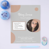 Geometrische openbare telefoondienst Fotobrochure Flyer (Enkel)