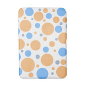 Geometrische Oranje blauwe grijze pooidots Badmat (Voorkant Verticaal)