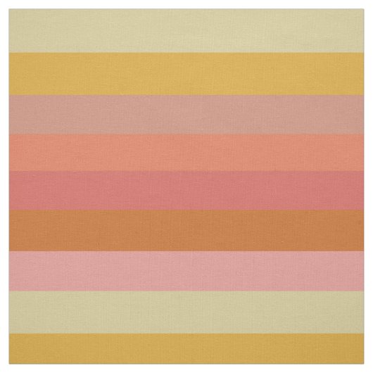 Geometrische Oranje en gele wapenstropen Stof (Swatch)