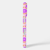 Geometrische Oranje Plakken Roze Limonade Case-Mate iPhone Case (Achterkant / Rechts)