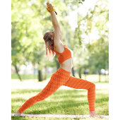 Geometrische Oranje stijlvolle hipster-Mode Hallow Leggings