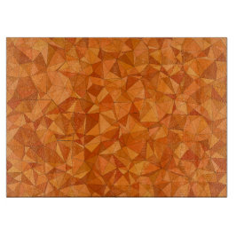 Geometrische Oranje vormen Snijplank