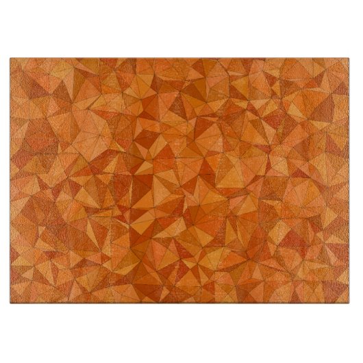 Geometrische Oranje vormen Snijplank (Voorkant)