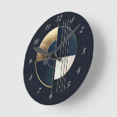 Geometrische Orb: een studie in contrast Ronde Klok (Hoek)