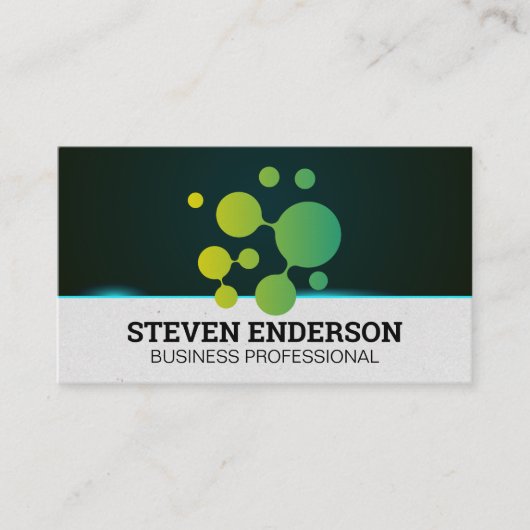 Geometrische organische logo | Tech Visitekaartje (Voorkant)