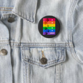Geometrische Origami Rainbow Pride-vlag Ronde Button 5,7 Cm (In situ)