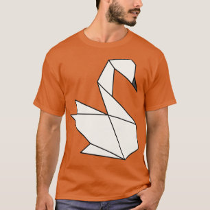 Geometrische origami Swan 1 T-shirt