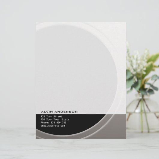 Geometrische Origineel  om het even welke Tekst en Persoonlijk Briefhoofd (Staand voorkant)