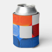 Geometrische overgang: abstract  patroon. blikjeskoeler (Blikje Voorkant)