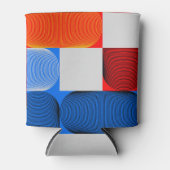 Geometrische overgang: abstract  patroon. blikjeskoeler (Voorkant)