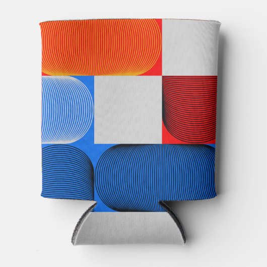 Geometrische overgang: abstract  patroon. blikjeskoeler (Voorkant)