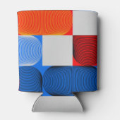 Geometrische overgang: abstract  patroon. blikjeskoeler (Achterkant)