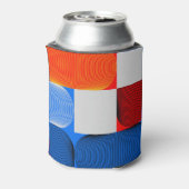 Geometrische overgang: abstract  patroon. blikjeskoeler (Blikje Achterkant)