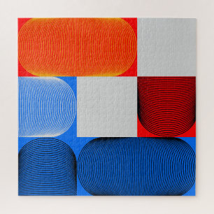 Geometrische overgang: abstract  patroon. legpuzzel
