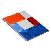 Geometrische overgang: abstract patroon. notitieboek (Rechterzijde)