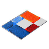 Geometrische overgang: abstract patroon. notitieboek (Linkerzijde)