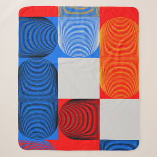 Geometrische overgang: abstract patroon. sherpa deken