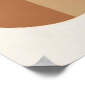 Geometrische overlappende cirkels Moderne muurkuns Poster (Hoek)