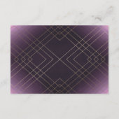 Geometrische Paarse goudboringen Informatiekaartje (Achterkant)