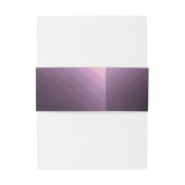 Geometrische Paarse goudweddenschappen Uitnodigingen Wikkel (Achterkant Voorbeeld)