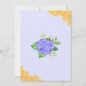 Geometrische Paarse hydrangea Vrijgezellenfeest ho Kaart (Achterkant)