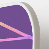 Geometrische Paarse radionegeling Geometrische gep Pickleball Paddle (Links Detail)