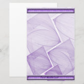 Geometrische Paarse vierkanten Abstract Briefpapier (Voorkant / Achterkant)