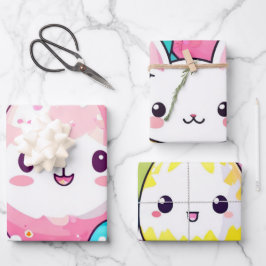 Geometrische Paasei Abstracte Wrap Inpakpapier Vel