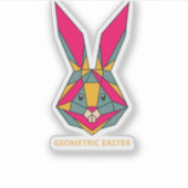 geometrische paashaas sticker (Voorkant)